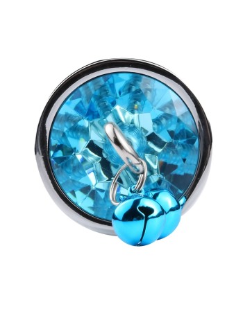 Plug Bijou Aluminium avec Clochettes - Taille M - Bleu