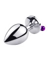 Plug Bijou Aluminium avec Clochettes - Taille S - Violet