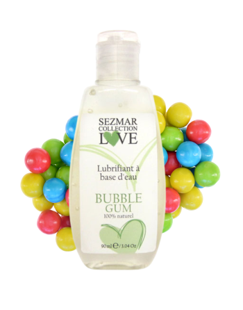 Lubrifiant à Base d'Eau 100 % Naturel - Bubble Gum - 90 ml