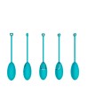 Œuf vibrant bleu avec télécommande USB - DAISYBLUE