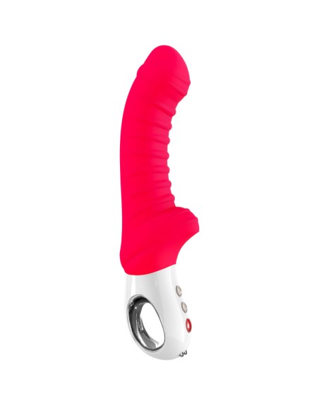 Tiger - Vibromasseur strié - Rouge indien