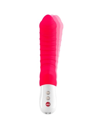 Tiger - Vibromasseur strié - Rouge indien