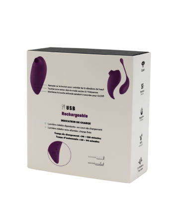 Ensemble 2 en 1- Stimulateur clitoridien à distance Violet - USB