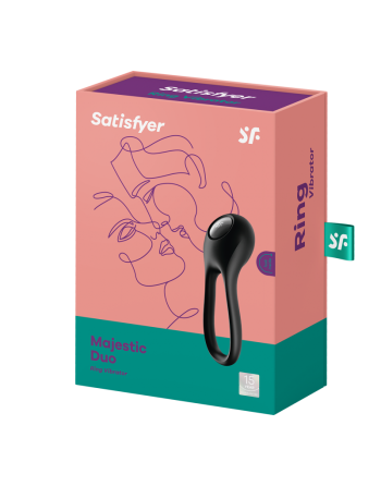 Majestic Duo - Noir Cockring  Satisfyer 