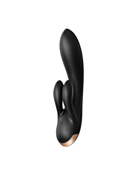 Double Flex Connect Noir Vibromasseur rabbit Satisfyer 