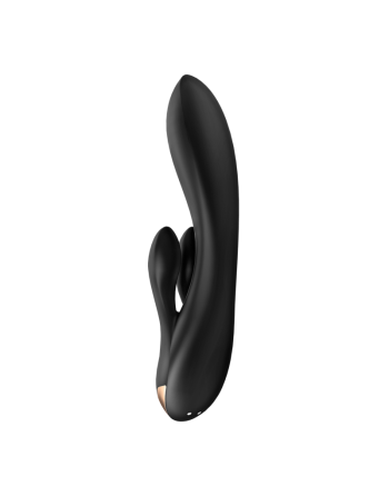 Double Flex Connect Noir Vibromasseur rabbit Satisfyer 