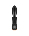 Double Flex Connect Noir Vibromasseur rabbit Satisfyer 
