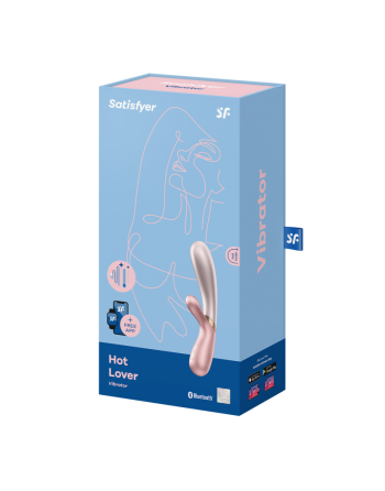 Hot Lover pink Vibromasseur rabbit chauffant Satisfyer 